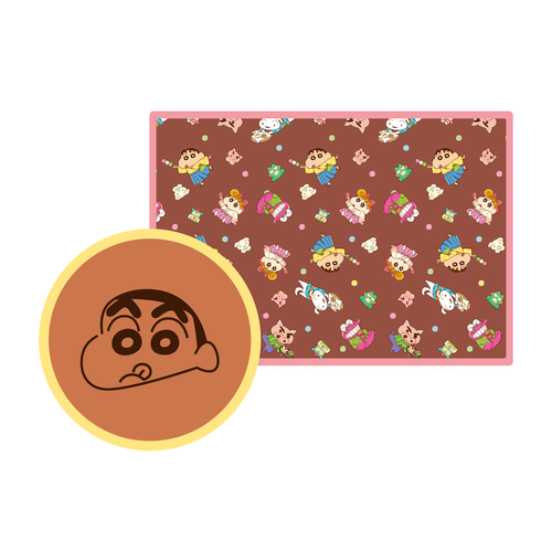 クレヨンしんちゃん クッション付きブランケット もちもち和菓子でひと